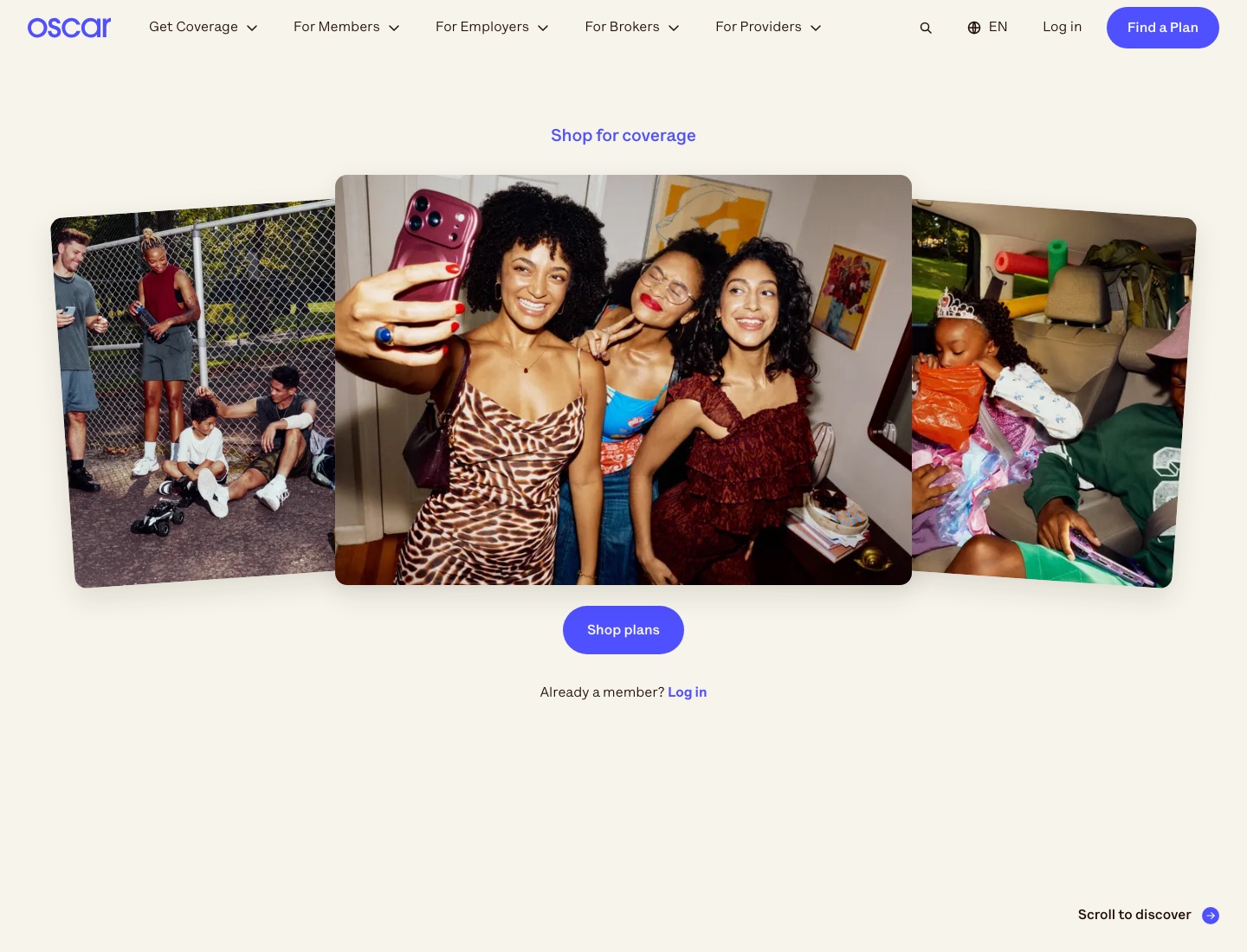 Oscar — Shop for coverage